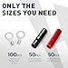 haisstronica Non Insulated Wire Connectors Kit，100pcs 5/16” Ring Terminals (AWG 16-14) with 100pcs 3:1 Heat Shrink Tubing for Automotive Marine，Brazed Seam Wire Crimp terminals