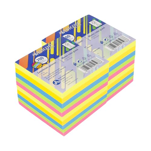 Westcott Notizzettel bunt 700 Blatt (2er-Set)