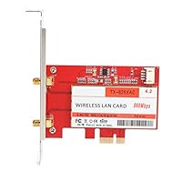 PCI E Wireless Network Card, PCI Express 867Mbps 802.11ac Bluetooth 4.2 DualBand Ethernet Network Card