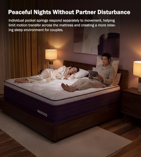 Full Mattress 12 Inch Hybrid Mattress in a Box, Soft Plush for Side Sleeper - 4