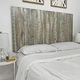 Barn Walls Solid Wood Full Size Headboard Only, Graywash with Smooth Natural Wood Grain Variation, Handcrafted Head Board Stand Alone Panels, Modern Farmhouse Bedroom, Built to Last Bed Headboard Full