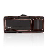 Stylish orange piping for extra protection 15mm padding offers heavy-duty protection Two large pockets for all your accessories Includes a removable shoulder strap