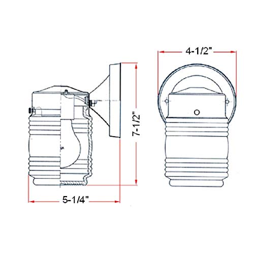 Design House 502179 Jelly Jar 1 Light Indoor/Outdoor Wall Light, Polished Brass #TOP2