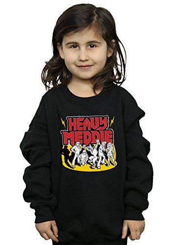 Absolute Cult Scooby Doo Girls Heavy Meddle Sweatshirt Black 5-6 Years