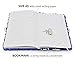 VIPbuy Magic Reversible Sequin Notebook Diary Lined Travel Journal with Lock and Key for Kids Girls, Size A5 (8.5” x 5.5”), 78 Sheets (Blue to Silver)