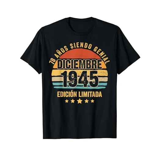 78 Años Cumpleaños Regalo Diciembre 1945 Diciembre 78 Años Camiseta