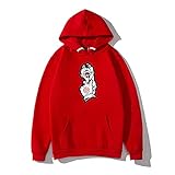 New Hellsing 2021 Anime Hoodies Casual Hooded Sweatshirt Unisex Clothing (red,Medium)