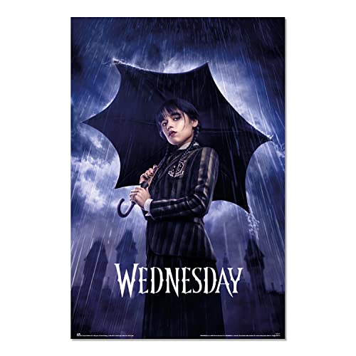 Grupo Erik Poster Wednesday Umbrella - 36 x 24 inches / 91.5 x 61 cm - Shipped Rolled Up - Cool Posters, Art Poster, Wall Posters & Prints