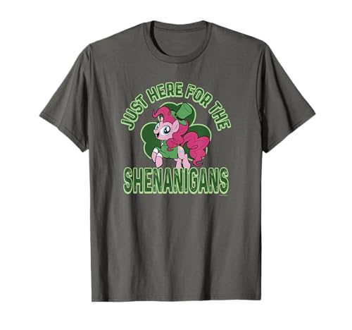 T-shirt My Little Pony imprimé Pinkie Pie Shenanigans résistant col rond pour la Saint-Patrick