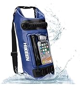 BOOSTEADY Wasserdichter Trockensack 10L mit 3 D-Rings IPX7 Wasserdichter Packsack Dry Bag mit Rei...