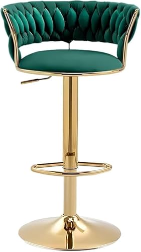 AZIEBAY バーチェア 背もたれ付き 回転式 昇降可能 カウンターチェア 厚手ベース 安定構造 柔らかクッション 座り心地快適 高さ調節可能 モダンデザイン カフェ オフィス フロントデスクに最適