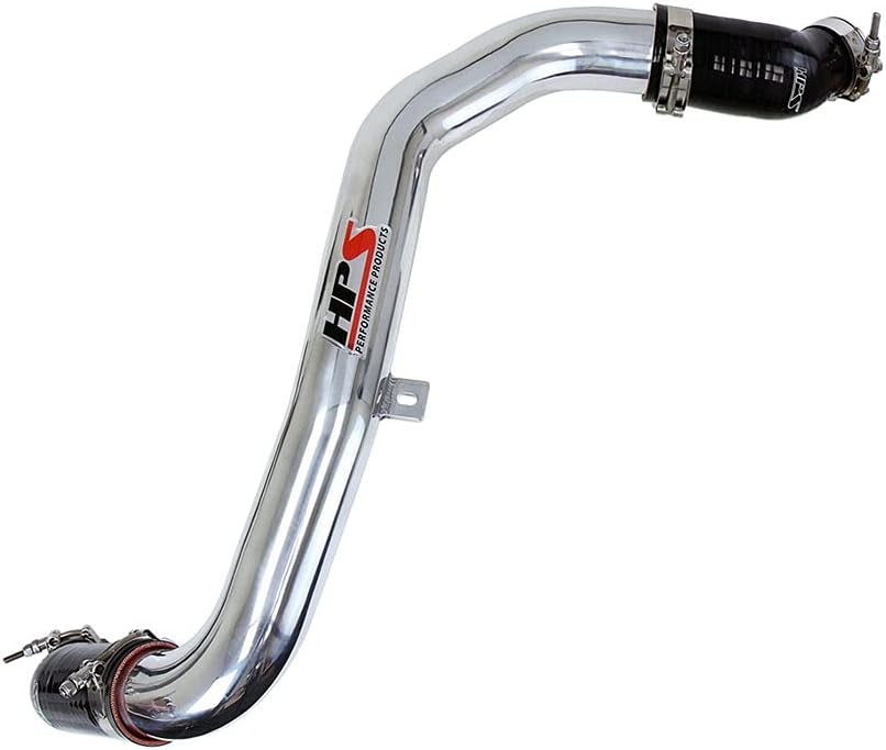 HPS Performance Black Intercooler Charge Hot Pipe Compatible for 2013-2017 Hyundai Veloster 1.6L Turbo, 17-106WB