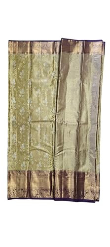 Generic purple kanchipuram silk saree in pure silk – image 3