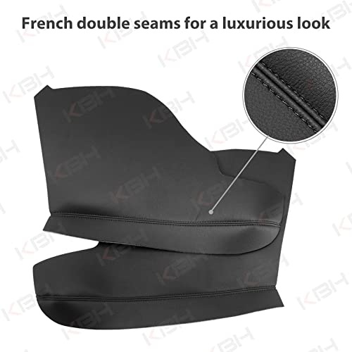 Kbh Auto Door Panel Armrest Cover For Honda Odyssey 2011-2017 Vinyl Microfiber Leather Car Door Armrest Replacement Pair Black #TOP1