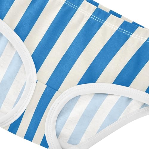 Blue White Stripe Toddler Girls's Underwear 2T 23008964