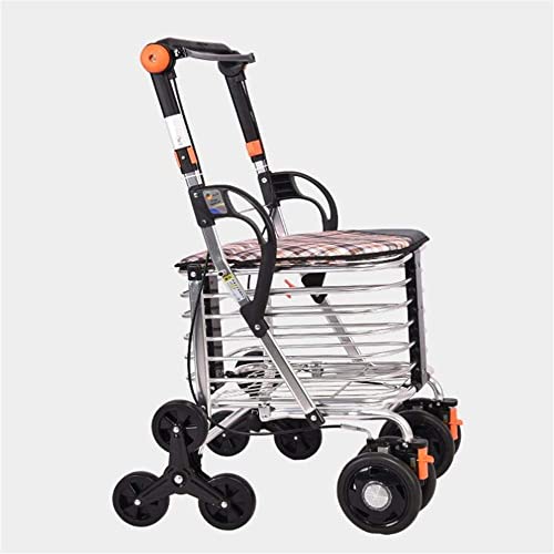 Indoor-4-Wheel-Rollator-includes-Basket-and-Tray-Assistive-Walking-Device-4-Wheeled-Walker-for-Elderly-Disabled-and-Handicapped-Mom-Dad-Grandparent-Lightweight-Support-Aid-Double-The-Comfort-The-New