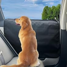 2 Pcs Car Door Protector for Dogs Waterproof Anti Scratch Pet Car Door Cover Protector Vehicle Door Guards Fits Sedans and SUVs Pet Travel 2 Pack Black