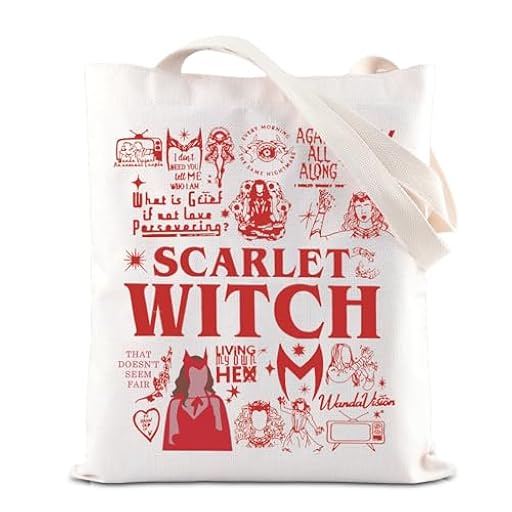 Witch Merch Tote Bag Women Hero Movie Merchandise Makeup Bag Witch Bag Hero Gift Wanda Witch Mocie Merch (S Witch Tote UK) | Ya disponible en tu tienda friki favorita! En mundofriki.es!