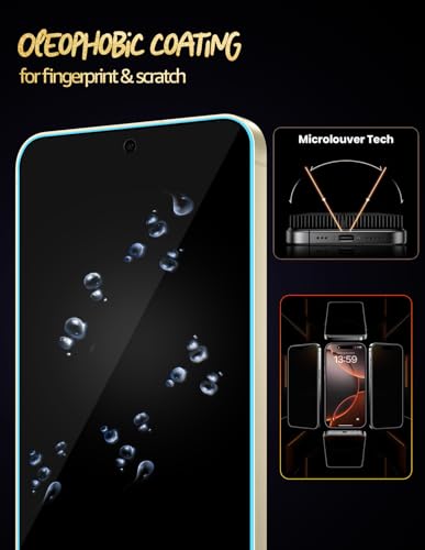 Image of Lensarmor Samsung S24 / S25 Clear Borderless Tempered Glass - Premium Military Grade 9H+ Screen Protector for Galaxy S24 and S25 Series - Ultrasonic Fingerprint Compatible Edge-to-Edge HD Screen Guard