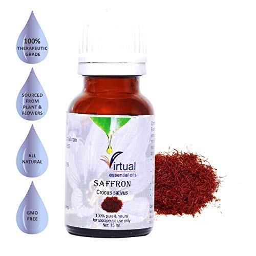 Virtual 100% Pure Saffron Essential oil For Anti-Aging, Acne, Dry Skin, Wrinkles Undiluted Essential Oil Therapeutic & Aromatherapy Grade Essential... - Image 6