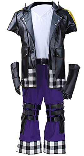 Disfraz de anime Kingdom Hearts III Riku para cosplay, traje de Halloween (mediano, negro)