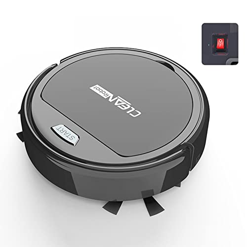 VCJNMQ Saug- Und Wischroboter, Lidar-Navigationsroboter, Kehr- Und Wischroboter 3-In-1, 3000Pa Starke Saugkraft, Kehrroboter, Schlank, Leise, 80 Minuten Laufzeit,2022Black Cover