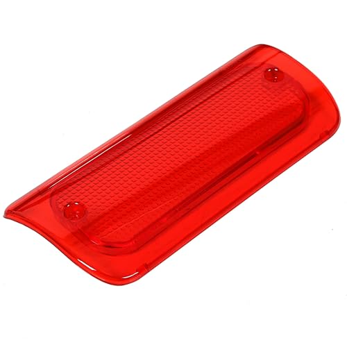 7BLACKSMITHS 3rd Third Brake Light Lens Red Cover Compatible with 94-04 Chevrolet Chevy S10 GMC Sonoma Pickup (Extended Cab) High Mounted Stop Lamp