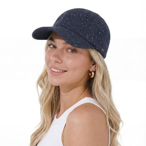 C.C Sequin Baseball Cap Sparkly Glitter Hat for Women, Adjustable Back, Lightweight, Fashion Glitter Cap