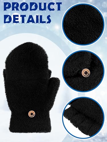 Image of Geyoga 6 Pairs Kids Fingerless Gloves