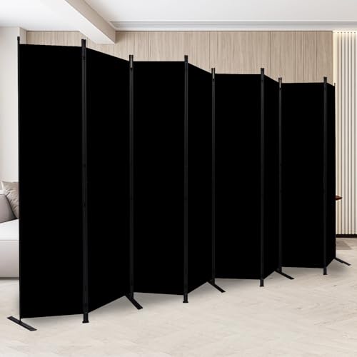 8-Panel Folding Privacy Screen Room Divider