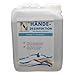 Produktbild 2,5 Liter Kanister Hand Desinfektionsmittel | in 100ml Lösung enthalten 83,33ml Alkohol (96,6%), 4,14ml Wasserstoffperoxid (3%), 1,45ml Glycerin (98%)