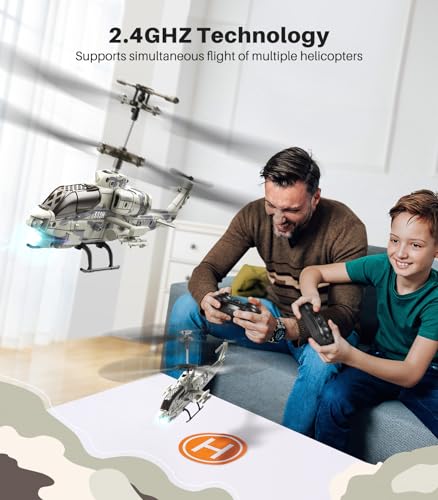 SYMA RC Helicopter, S55H Military Remote Control Helicopters with Realistic Design, Low Battery Reminder, One Key Take Off/Landing, Auto Hovering, Cool Toy for Boys Girls