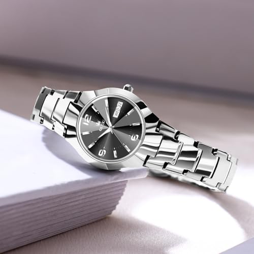 Image of OLEVS Watch Women Luxury Stainless Steel Small Wrist Dress Waterproof Analog