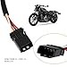 Micro Traders 2pcs Motorcycle Indicator Wiring Harness 72908-11 72907-11 Compatible with Har-Ley Davidson 2016 Onwards