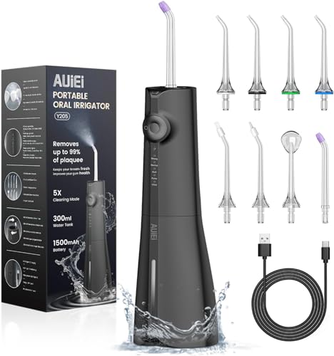 AUIEI Jet Dentaire Hydropulseur - Noir