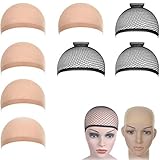 ⭐ Praktisch für den Einsatz: Bitte kämmen Sie Ihre eigene Haare sanft zu Pferdeschwänzen nach zurück und festen die lange Haarstricke mit Pinnen so glatt und flach wie möglich, dann tragen die Kappe auf dem Kopf. Es erhaltet die Perücke in einem richtigen Platz. Atmungsaktiv, schweißabsorbierend und einfach zu bedienen und zu waschen.