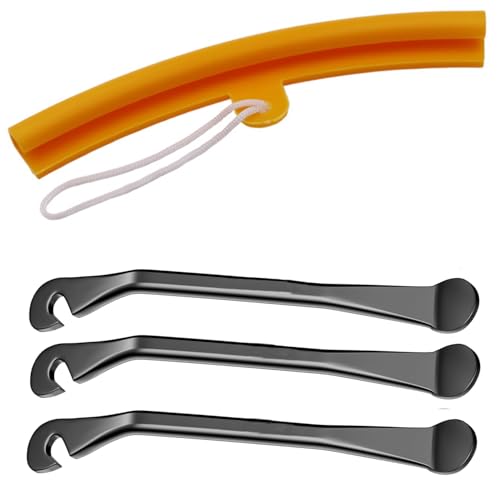 3 Stk Fahrrad Werkzeug für Einfacheren Reifenwechsel, Metall Reifenheber,Fahrrad Schlauch Beste Reifenwechsel Werkzeug,Reifenheber Fahrradreifenhebel,für Fahrradreparatur Reitwartungswerkzeuge Eisen