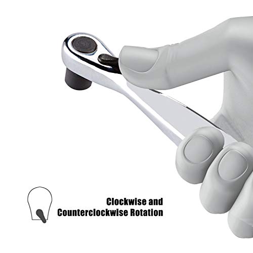 Sharden 32 In 1 Ratchet Screwdriver Bit Set With Right Angle Offset 1/4" High Torque Driver Handle, Socket Adapter, Extension Bit Holder, S2 Multi Bits For Ratchet Wrench, Screwdriver #TOP2