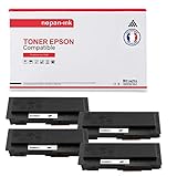  NOPAN-INK - x4 Toners - C13S050582 (Noir) - Compatible pour Epson Aculaser M 2400 D Epson Aculaser M 2400 DN Epson Aculaser M 2400 DT Epson Aculaser M 2400 DTN Epson Aculaser M 2400 Series
