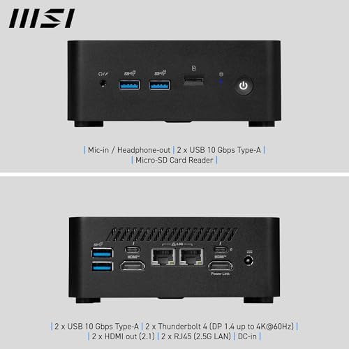 MSI Cubi NUC 13MQG sized PC Intel SoC Neuf - vue 10