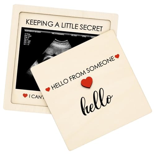 CYUXING Babyankündigungsschild, Schwangerschaftsankündigung für Großeltern, Baby Verkündun Schwangerschaftsverkündung Ultraschall-Bilderrahmen ultraschallbilder Pregnancy Announcement Memory Frames