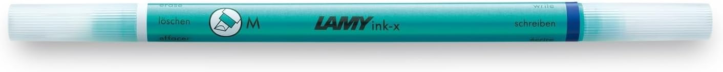 LAMY ink-x Plastic Ink Eraser with Eraser Tip and Correction Tip - Only for Erasing Royal Blue Ink Pack of 1