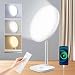 Tageslichtlampe 15000 Lux Lichttherapielampe,Tageslichtlampe Schreibtisch mit 3 Farbtemperaturen & 5 Helligkeitsstufen,USB A - ports,Dimmer und Timer,Einstellbarer Winkel und Höhe für Lesen/Büro/Haus
