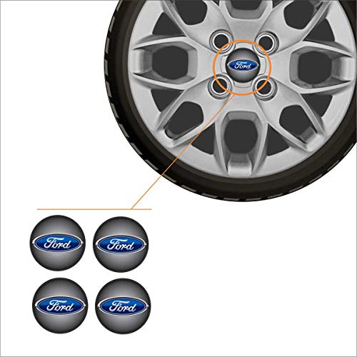 Jogo Calota Aro 14 Ka Hatch Sedan 2015 à 2018 Ford + Emblema Resinado