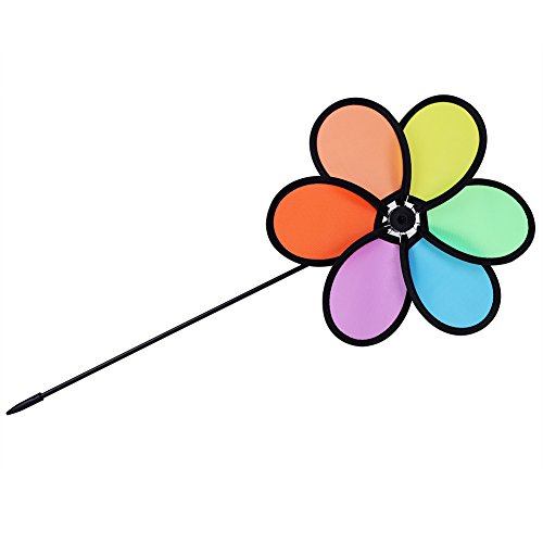 Giradores De Vento Coloridos DIY Flor Cataventos De Moinho De Vento Para Crianças Brinquedo Jardim G