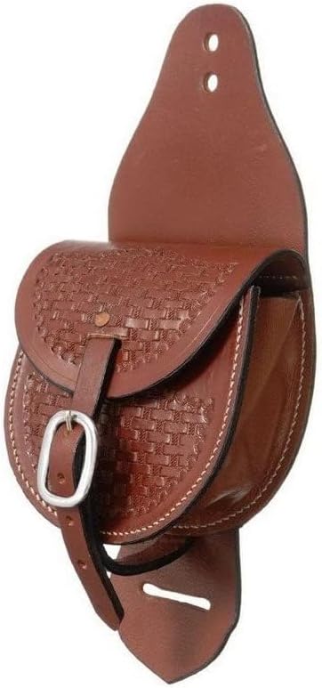 Western Leather Saddle Bag for Horse | Horse Riding Pleasure Trail Ride Suitable for Horse Riding and Barrel Racing | Saddle Bag with Adjustable Strap ||Size- medium (40)