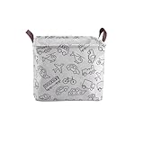 Wäschekorb, Wäschesammler Aufbewahrungskorb Kinderzimmer mit Griffen, Faltbar Spielzeug Laundry Baskets Handtuchkorb Organizer für Schlafzimmer Badezimmer Wohnzimmer Wäschetonne 30x30x30cm -G
