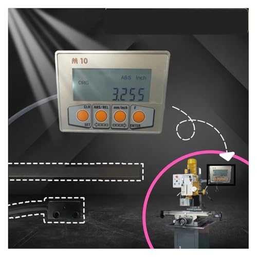 Escala Lineal Digital con Pantalla LCD para Torno M10 miniatura 3