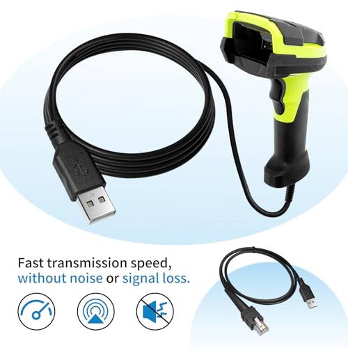Câble USB blindé Zebra DS3678 de 2,1 m, conception robuste et stable - 4