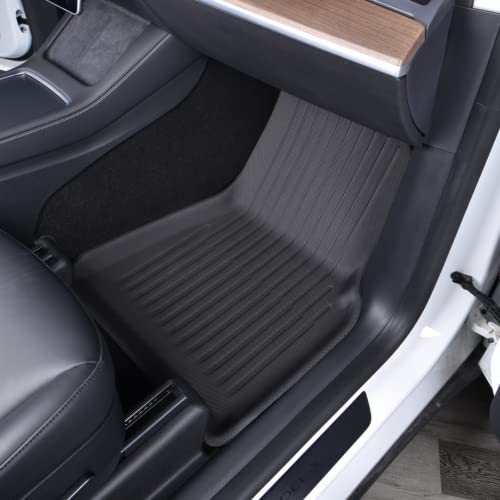 SUPER LINER Magi Floor Mats for Tesla Model Y 5-Seat 2021-2023 Custom Fit All Weather TPE Cargo Liner Cargo Trunk Interior Accessories (Does NOT fit 7-Seat) (Tesla Model Y XPE 6 Pieces Set)